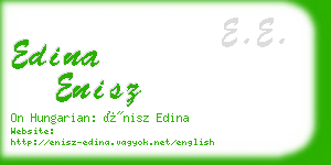 edina enisz business card